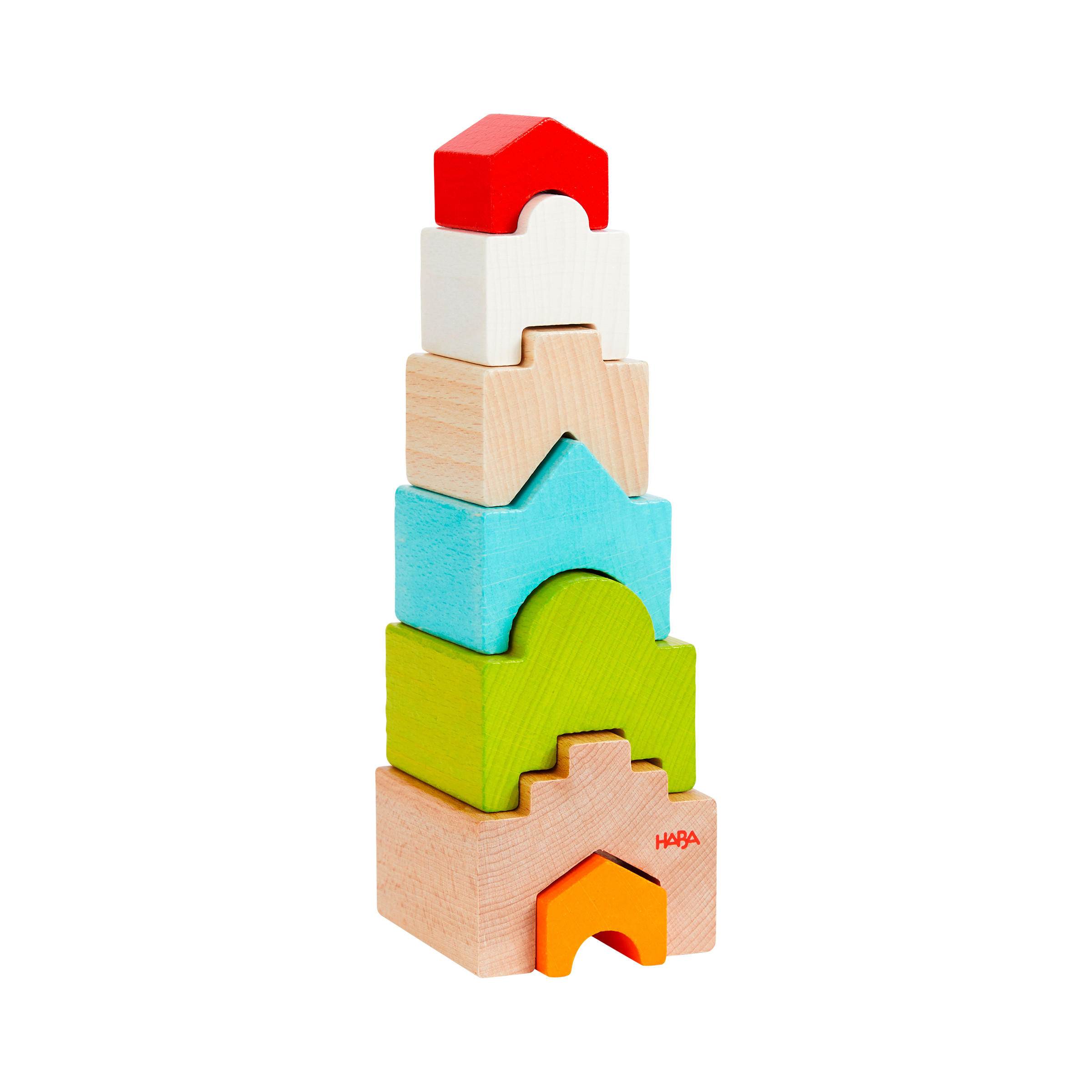BAUSTEINE - Multicolor, Basics, Holz (7/7/13,5cm) - Haba