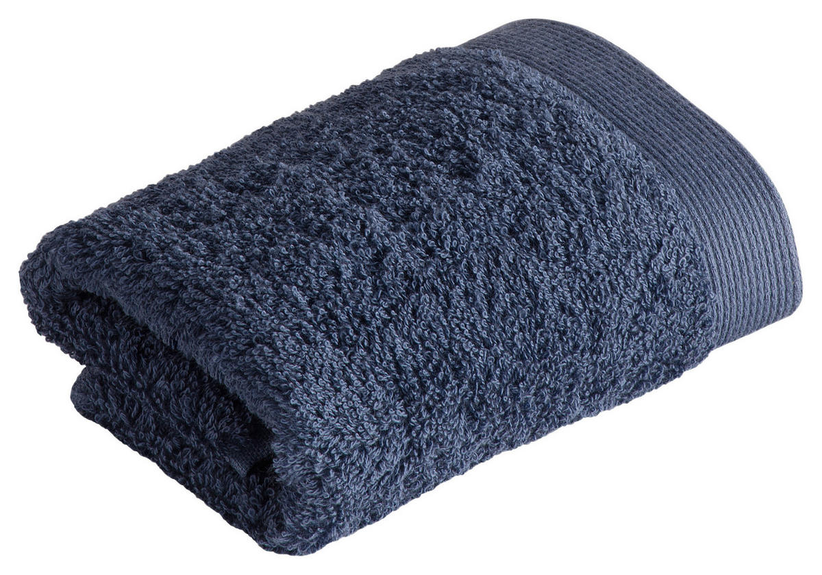 RUČNIK ZA GOSTE 30/30 cm , tamno plava  HIGH LINE  - tamno plava, Basics, tekstil (30/30cm) - Vossen