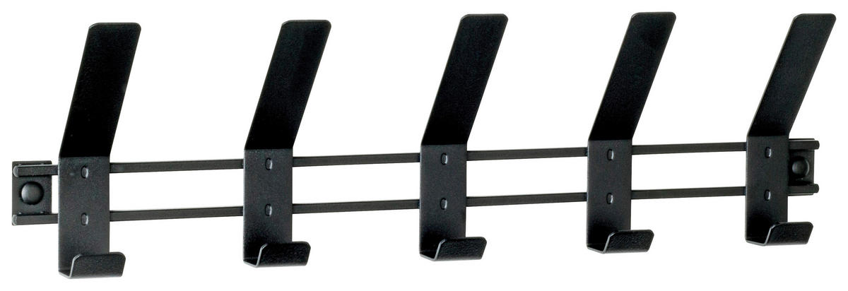 GARDEROBENLEISTE  in Schwarz  - Schwarz, MODERN, Metall (52/13/6cm)