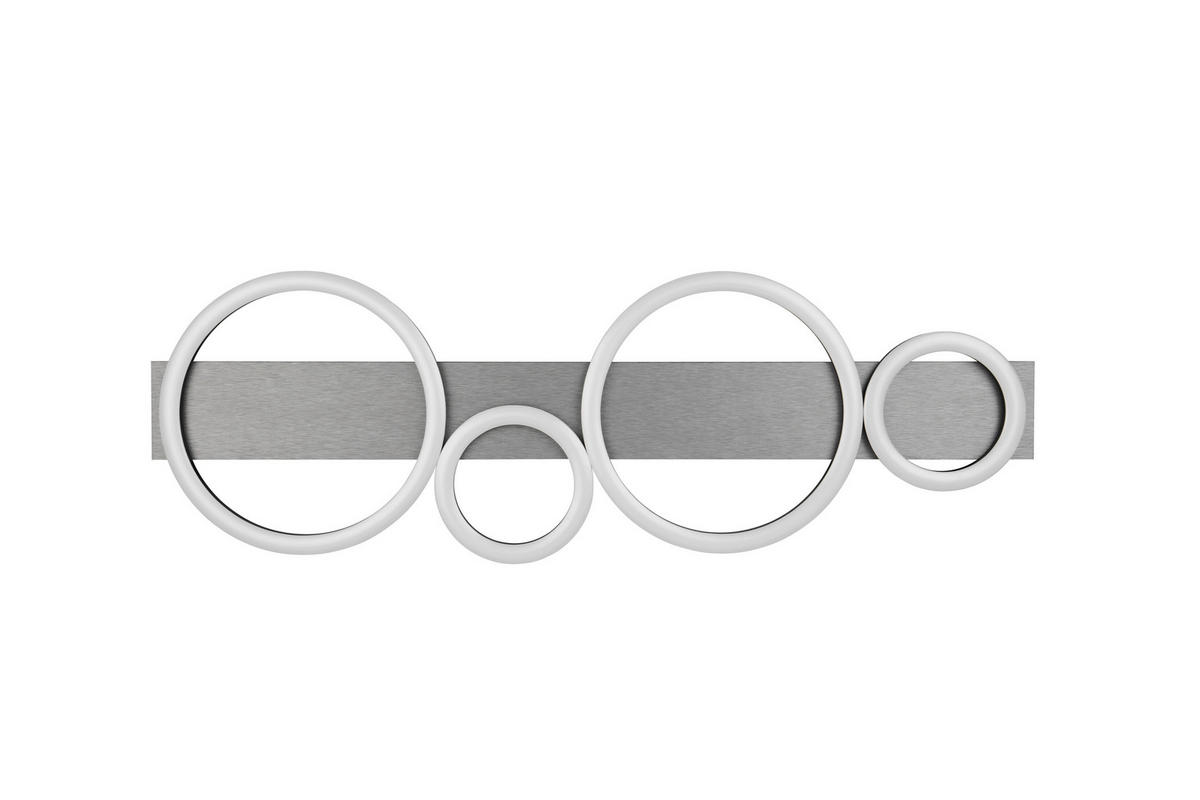 LED-DECKENLEUCHTE 72/5,5/23 cm   - Alufarben/Schwarz, Design, Kunststoff/Metall (72/5,5/23cm)