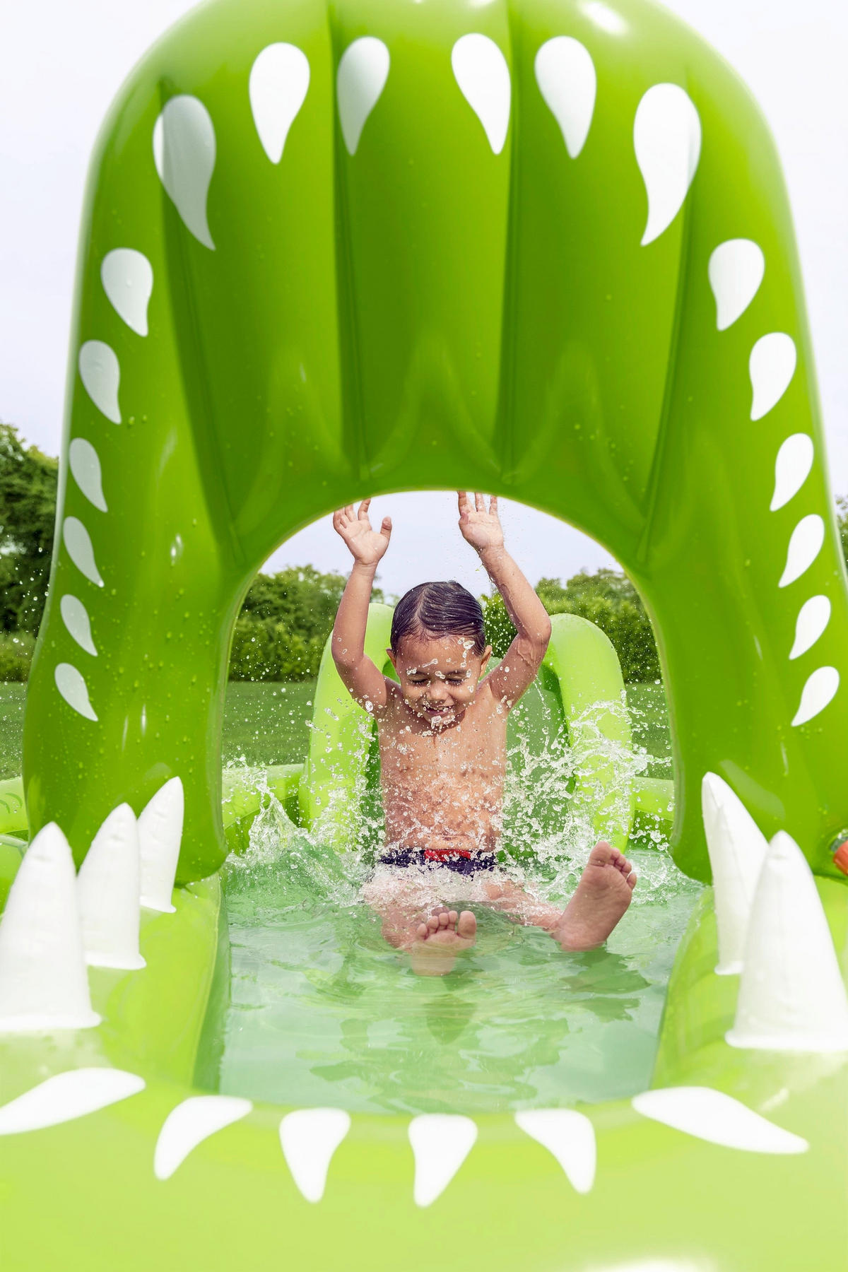 PLANSCHBECKEN 234/163/87 cm  - Grün, Basics, Kunststoff (234/163/87cm) - Bestway