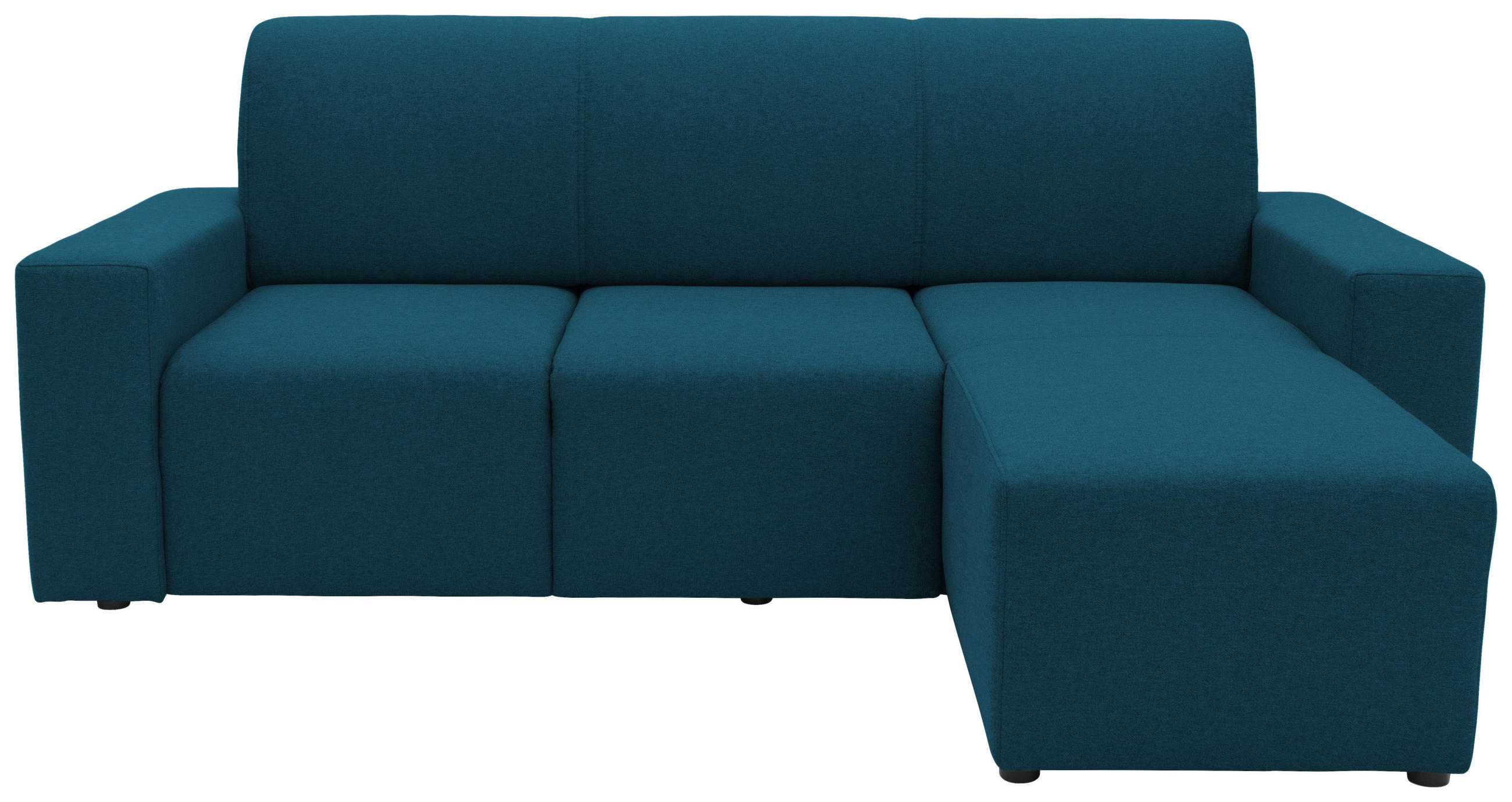 ECKSOFA Dunkelblau Webstoff  - Schwarz/Dunkelblau, Design, Kunststoff/Textil (222/150/88cm) - LOOKS by W.Joop