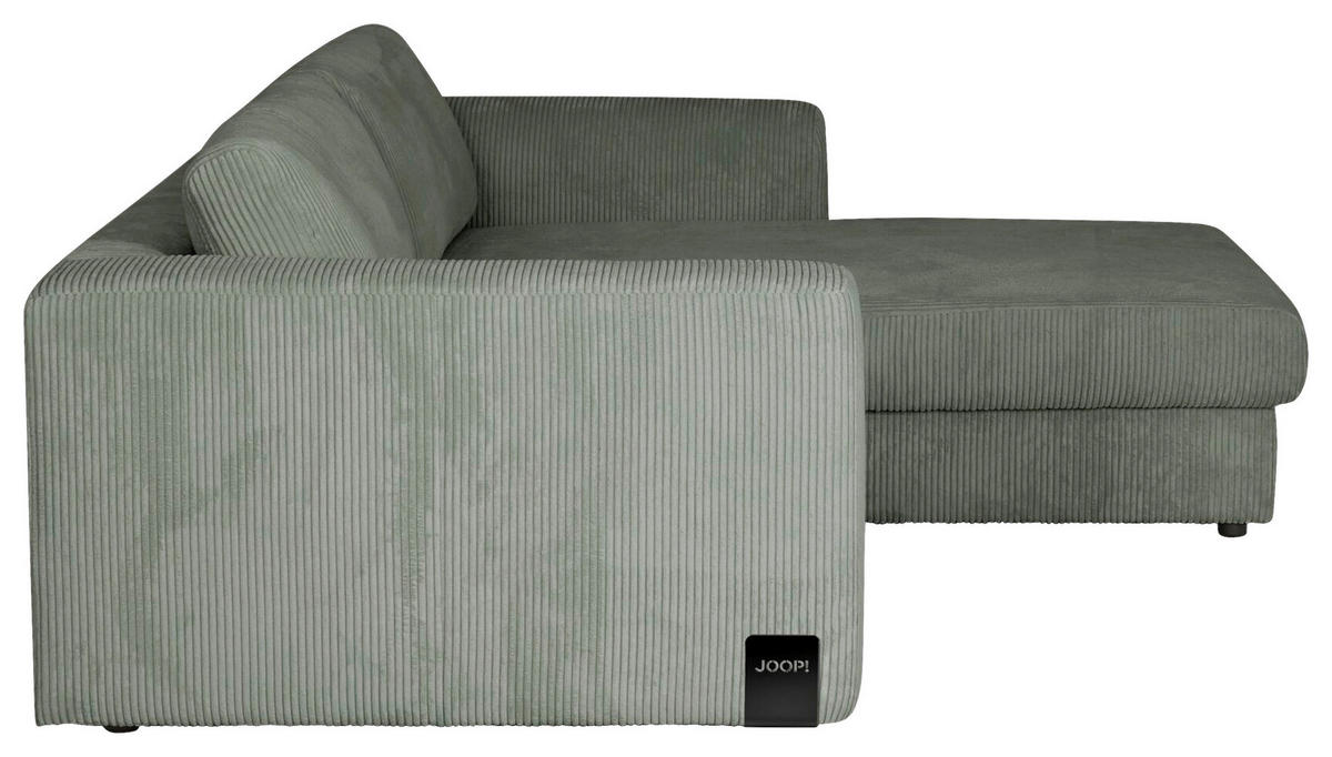 ECKSOFA Cord Grün  - Schwarz/Grün, Konventionell, Kunststoff/Textil (269/192cm) - Joop!