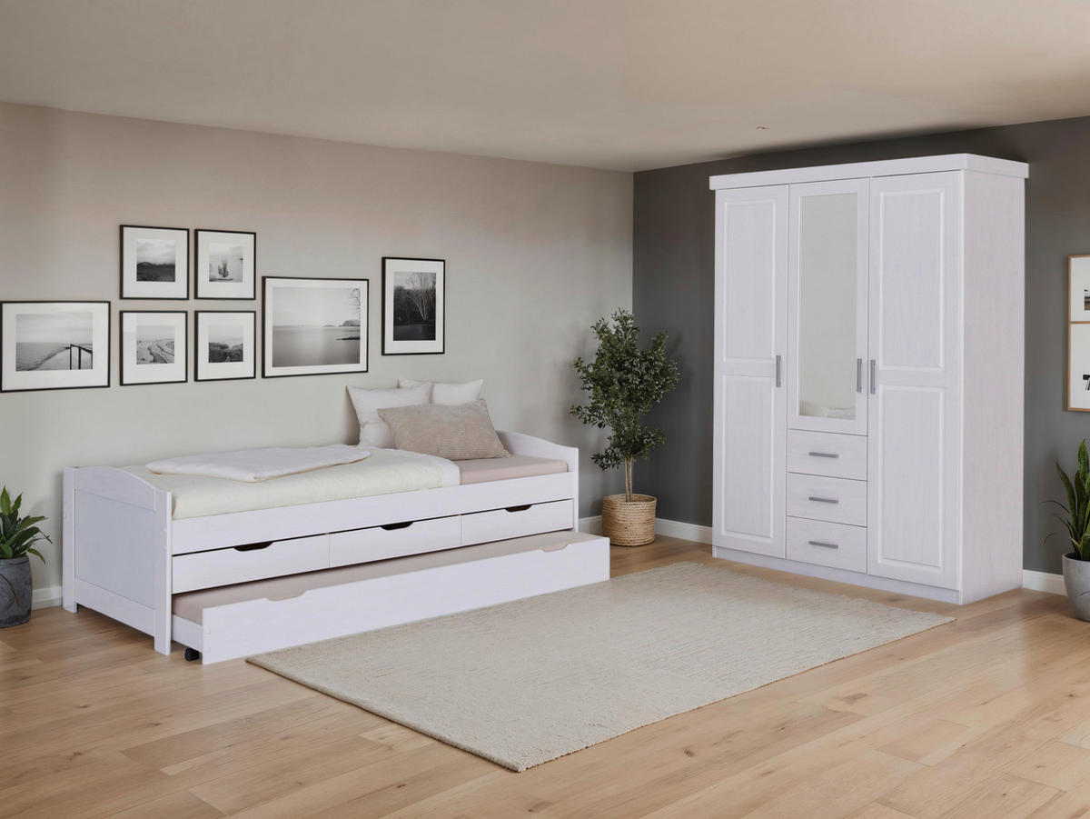 EINZELZIMMER Weiß  - Weiß, MODERN, Holz - MID.YOU