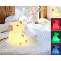 NACHTLICHT Capybara 9,2/11,1/9,1 cm  - Creme, Trend, Kunststoff (9,2/11,1/9,1cm) - Novel