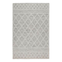 HANDWEBTEPPICH 50/80 cm Lia Creme, Dunkelgrau  - Dunkelgrau/Creme, Trend, Textil (50/80cm) - Esprit