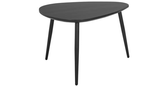 COUCHTISCHSET Akazie vollmassiv 74/68/45 cm Freiform Schwarz - Schwarz, Design, Holz/Metall (74/68/45cm) - Carryhome