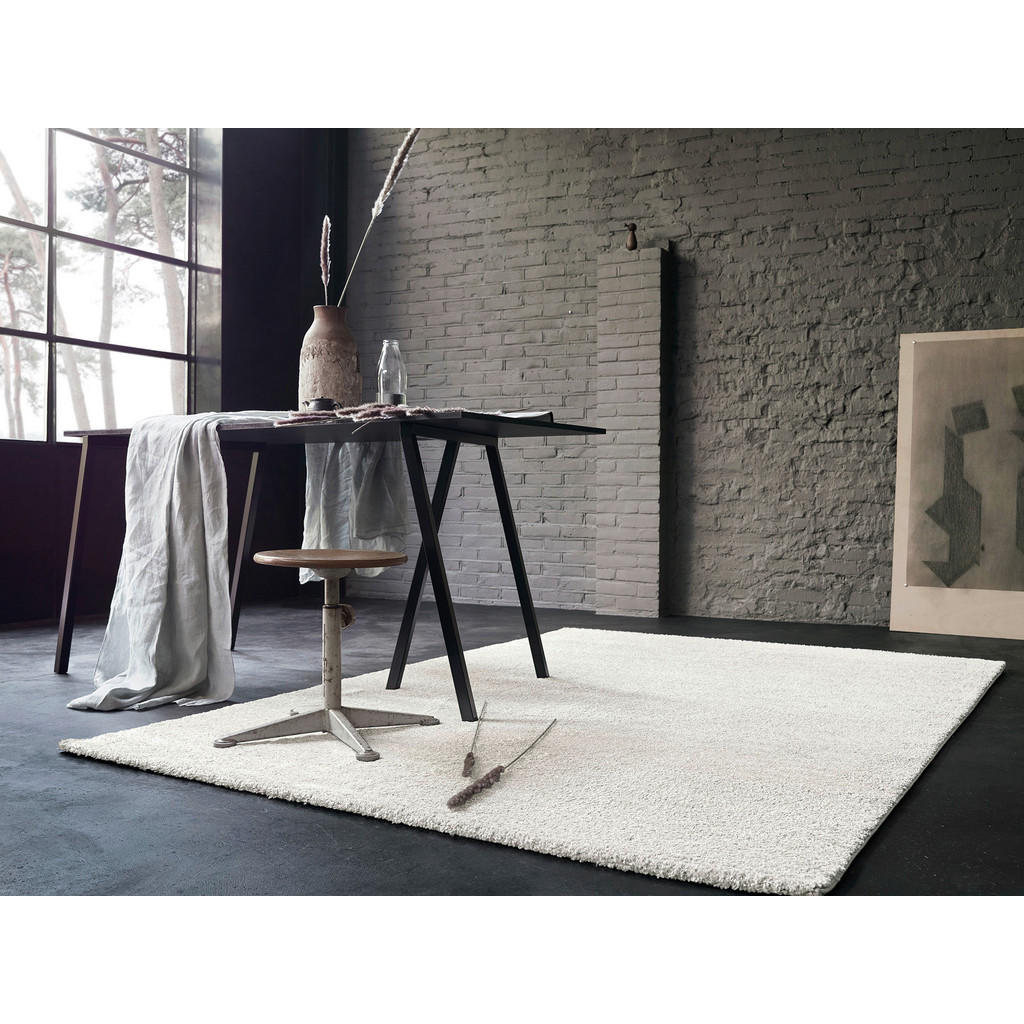 Thumbnail - Wecon Home Basic Webteppich Tilda, Weiß, Textil, Uni, rechteckig, 120x170 cm, Textiles Vertrauen - Oeko-Tex®, für Fußbod...