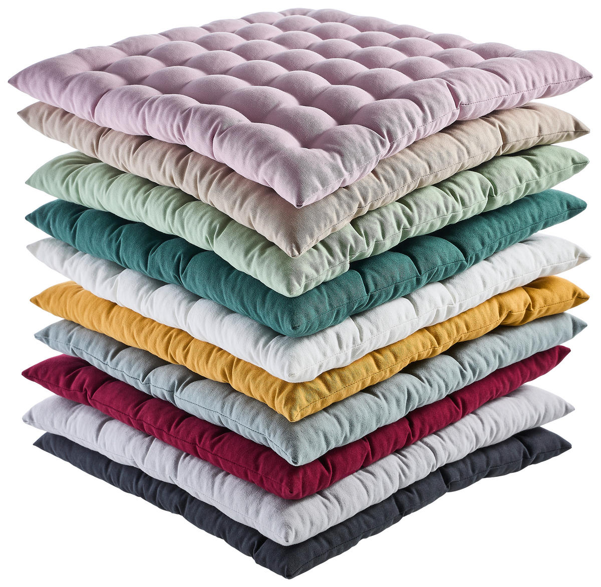 PODUŠKA NA SEDENIE,  - antracitová, Basics, textil (38/38/4cm) - Bio:Vio