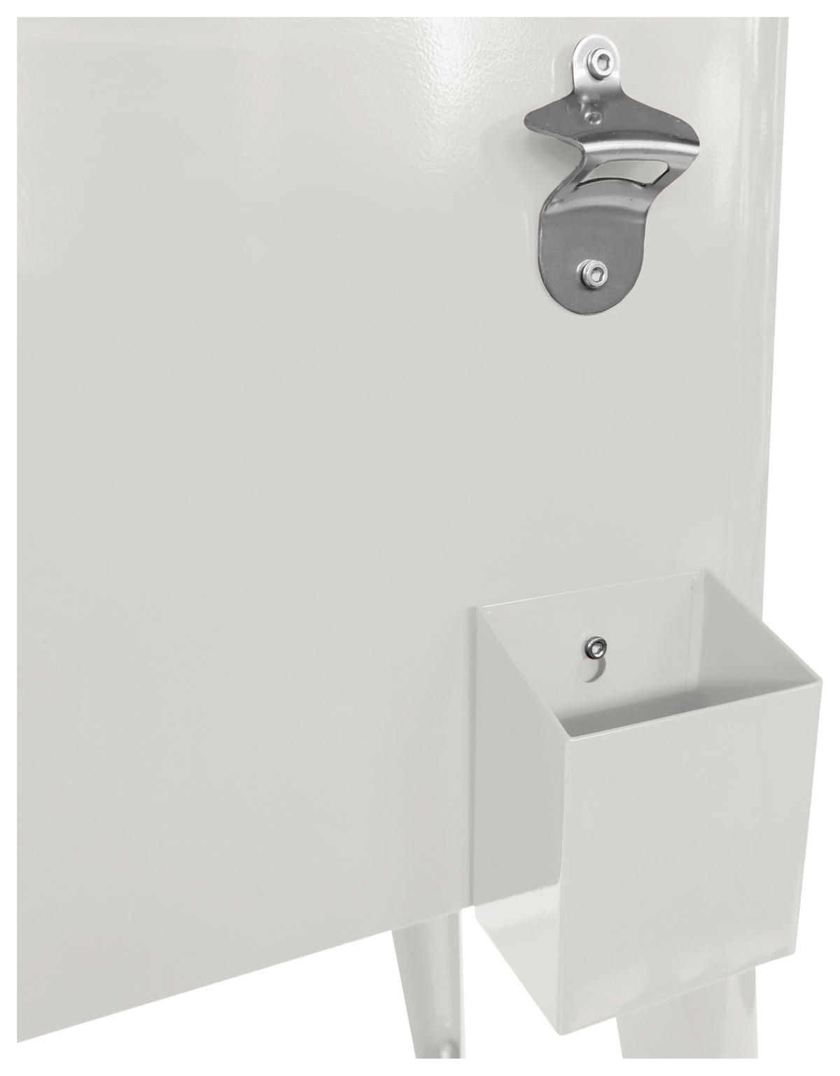 KÜHLBOX Weiß 76 L  - Weiß, KONVENTIONELL, Kunststoff/Metall (43/89/92cm) - Ambia Garden