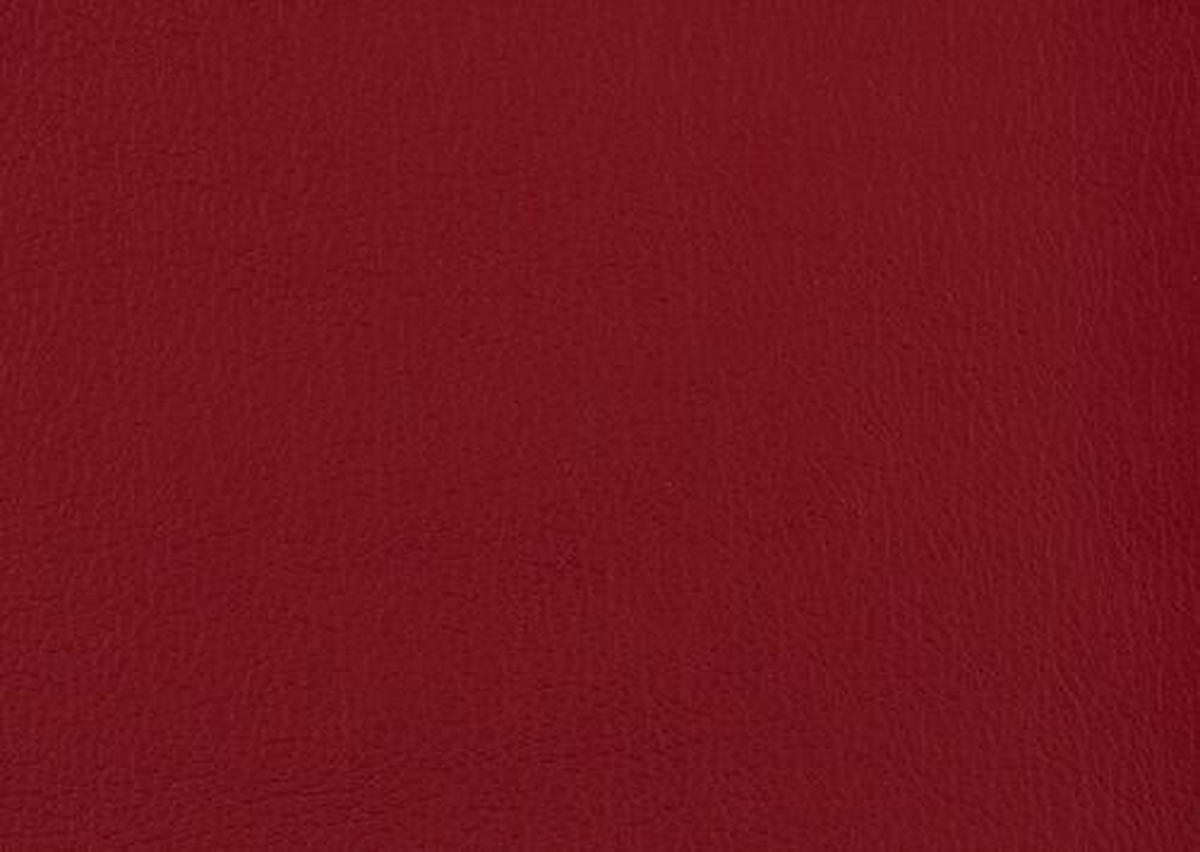 ECKSOFA in Echtleder Rot  - Rot/Alufarben, Design, Leder/Metall (309/211cm) - Beldomo Speed