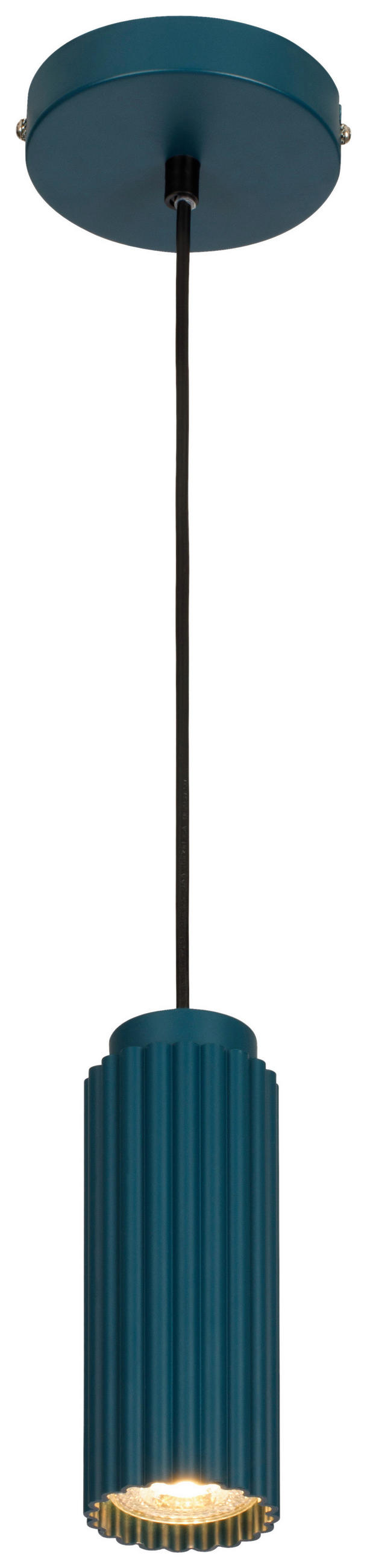 HÄNGELEUCHTE 6,5/120 cm   - Blau, Design, Metall (6,5/120cm) - Collet's Monde