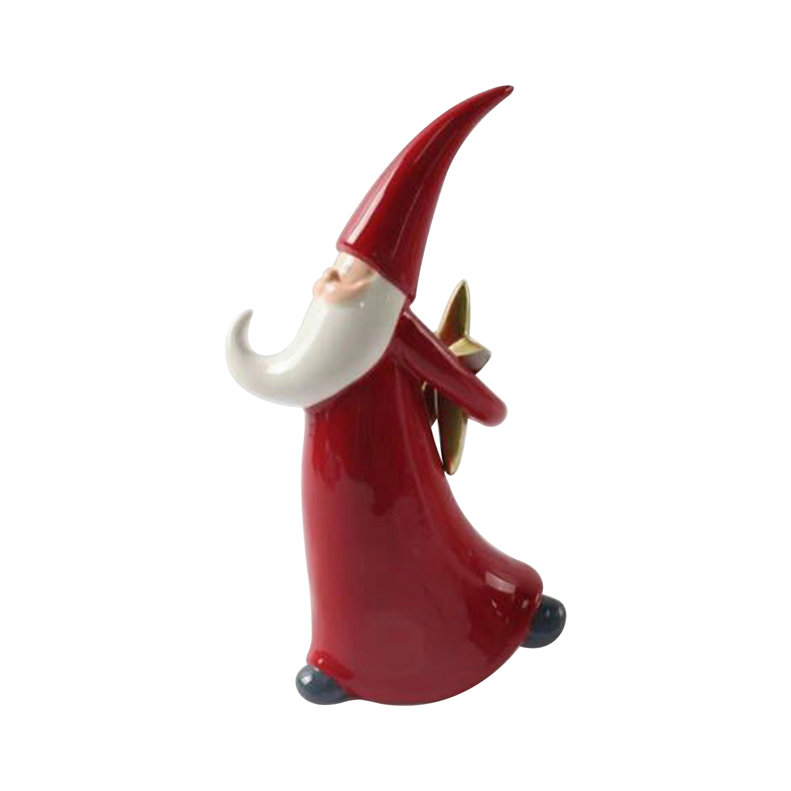 VÁNOČNÍ FIGURKA - červená, Lifestyle, keramika (12,5/22,5/7cm) - X-Mas