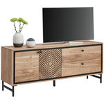 LOWBOARD  in 160/65/40 cm  - Schwarz/Akaziefarben, Design, Holz/Metall (160/65/40cm) - Ambia Home