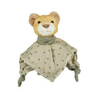 SCHMUSETUCH Löwe Leo  - Mintgrau, Basics, Textil (27/42/9cm) - Sterntaler