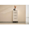 KOMMODE , 45/99,7/42 cm, 4 Schublade(n)  - Kaschmir/Schwarz, Design, Glas/Holzwerkstoff (45/99,7/42cm) - Novel