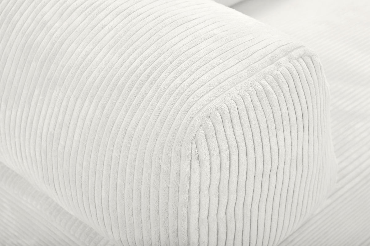 SCHLAFSOFA Cord Creme  - Creme, KONVENTIONELL, Textil/Metall (200/77/80cm) - Carryhome