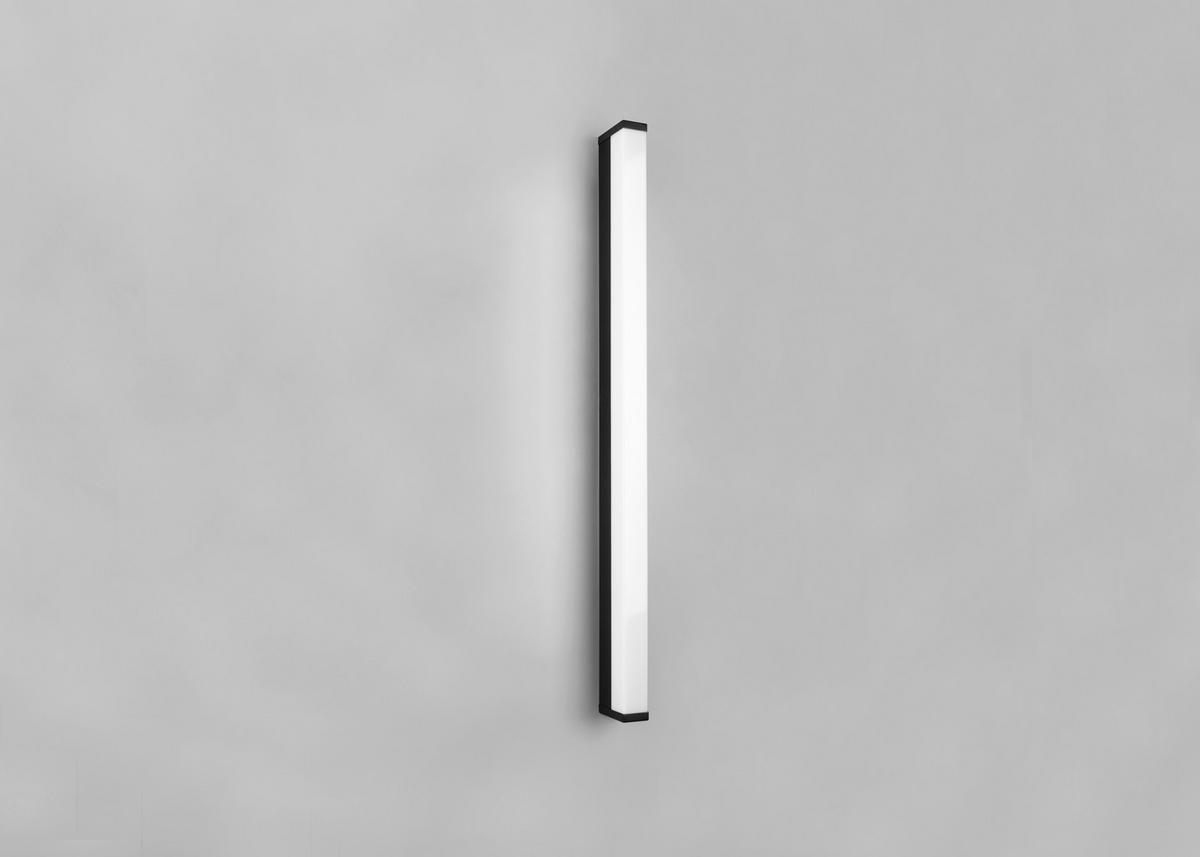 BADEZIMMER-WANDLEUCHTE - Weiss/Schwarz, Basics, Kunststoff/Metall (3,8/80/7,9cm) - Trio Leuchten