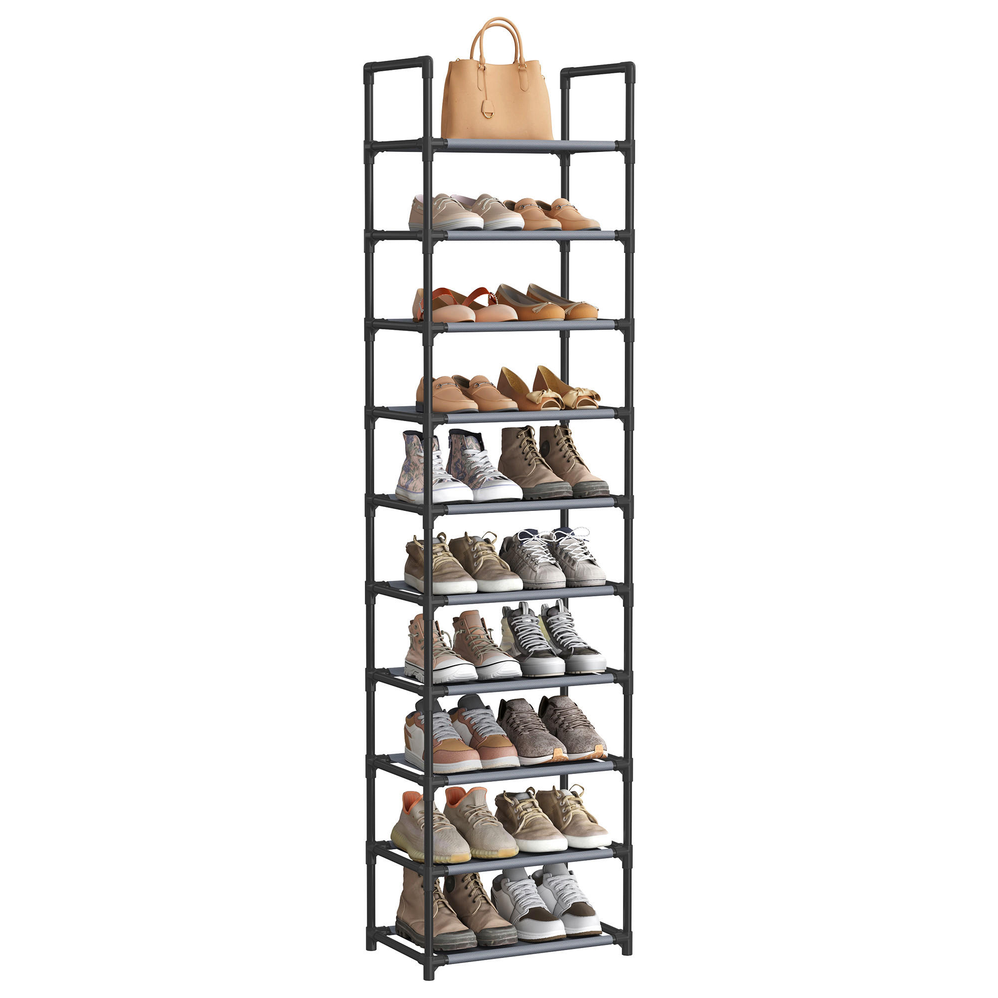 E-shop REGÁL NA TOPÁNKY, sivá, 45/173/28 cm