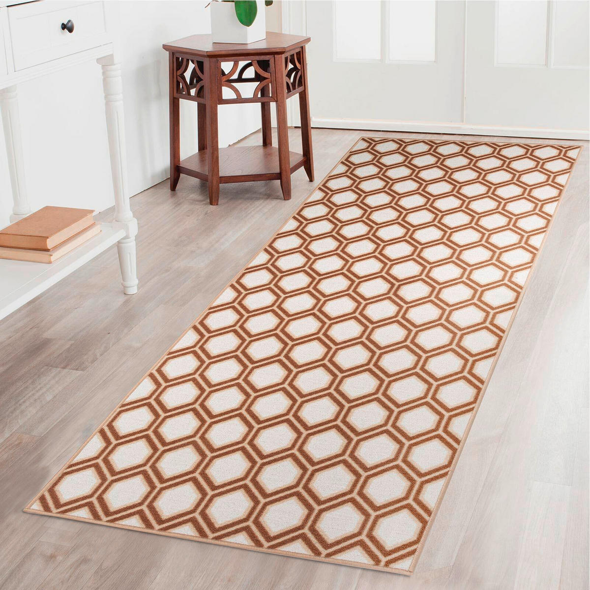 LÄUFER 80/500 cm Cardiff Braun  - Braun, Design, Kunststoff/Textil (80/500cm)
