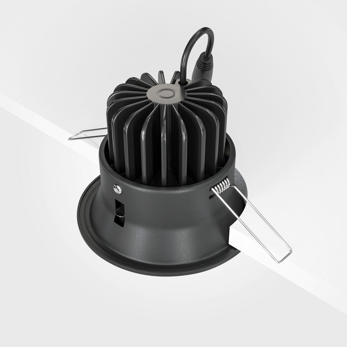DECKENLEUCHTE Downlight 9,8/7,5 cm  - Schwarz, Design, Metall (9,8/7,5cm) - MAYTONI