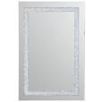 WANDSPIEGEL 60/90/1,5 cm    in rechteckig  - Silberfarben/Schwarz, Trend, Glas/Holzwerkstoff (60/90/1,5cm) - Carryhome