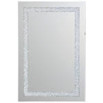 WANDSPIEGEL 60/90/1,5 cm    in rechteckig  - Silberfarben/Schwarz, Trend, Glas/Holzwerkstoff (60/90/1,5cm) - Carryhome