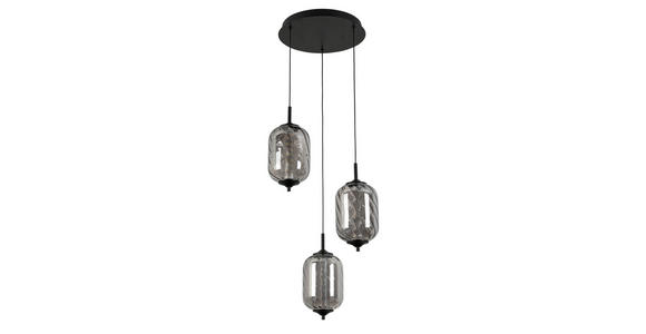 LED-HÄNGELEUCHTE 42/120 cm - Chromfarben, Design, Glas/Metall (42/120cm) - Novel