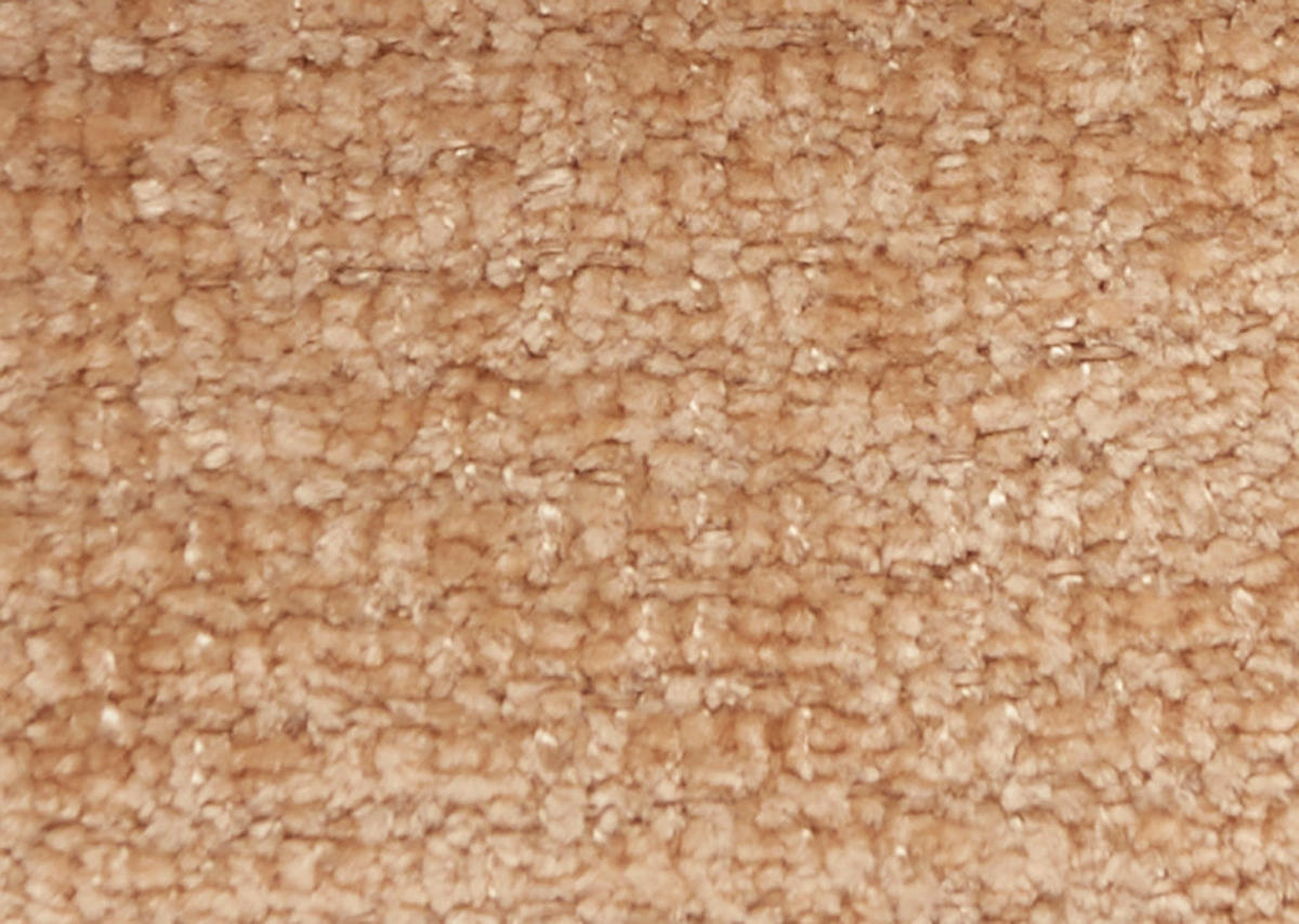 ECKSOFA in Chenille Aprikose  280/170-195 cm  - Aprikose/Schwarz, Design, Textil/Metall (280/170-195cm) - Dieter Knoll