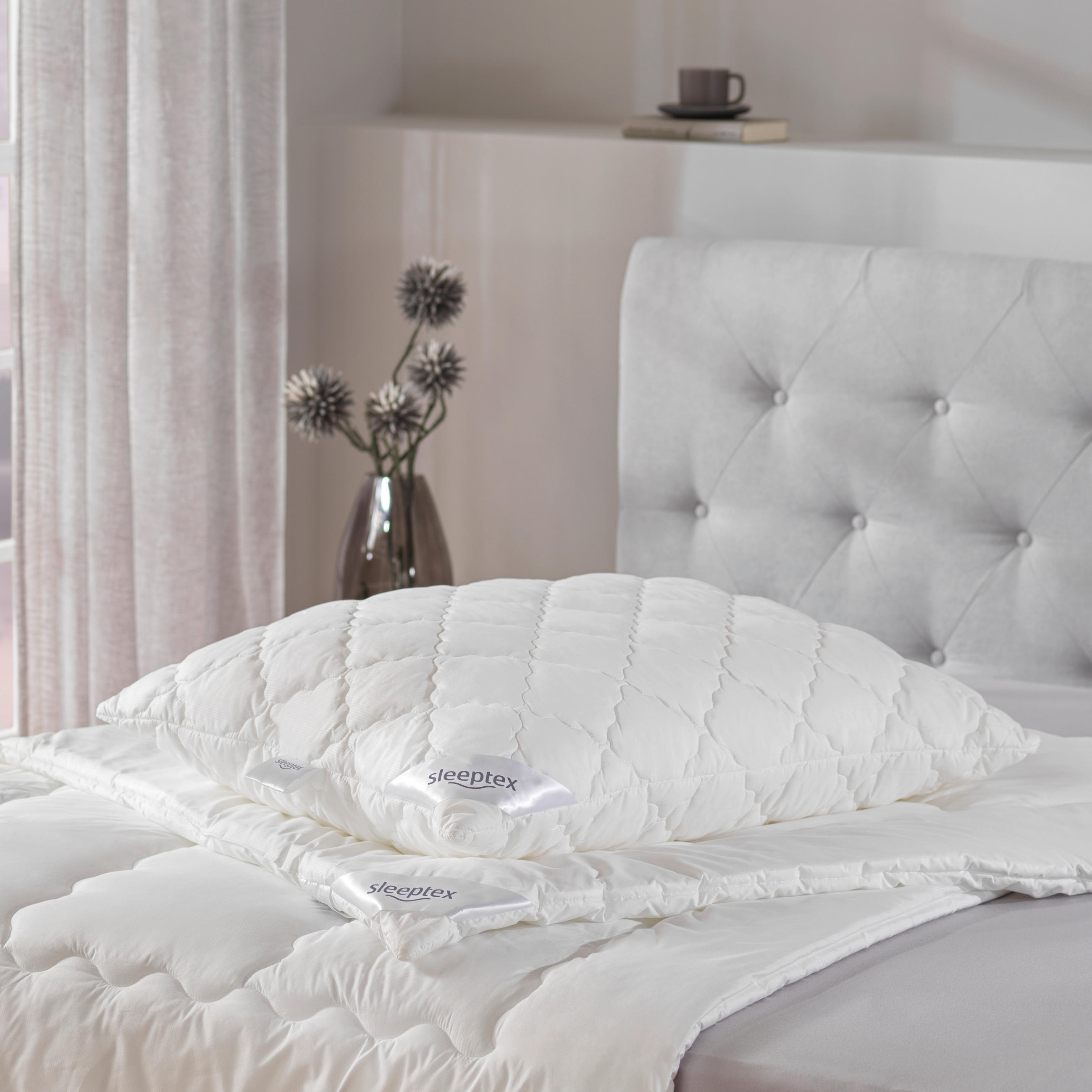POLŠTÁŘ, 70/90 cm - bílá, Basics, textil (70/90cm) - Sleeptex