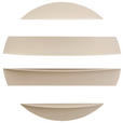 WANDREGAL  - Kaschmir, Basics, Metall (76/76/18.5cm) - Xora