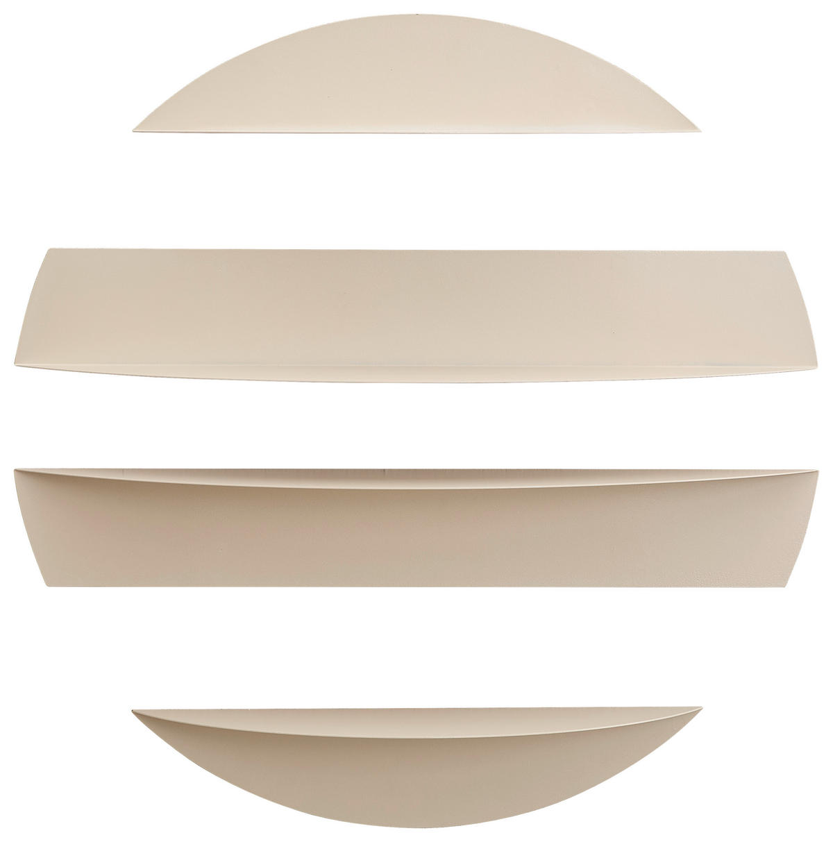 WANDREGAL  - Kaschmir, Basics, Metall (76/76/18.5cm) - Xora