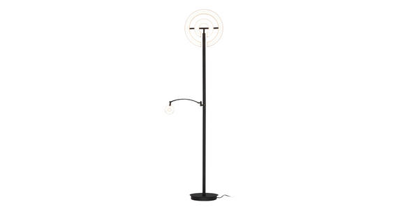 LED-DECKENFLUTER 40/180 cm    - Schwarz, KONVENTIONELL, Kunststoff/Metall (40/180cm) - Dieter Knoll