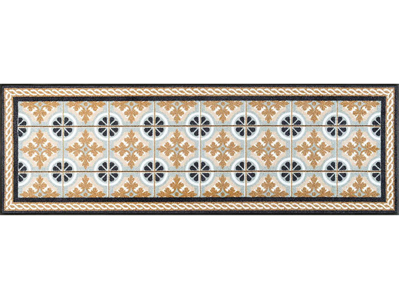 KÜCHENLÄUFER 60/180 cm Kitchen Tiles  - Multicolor, KONVENTIONELL, Kunststoff/Textil (60/180cm) - wash+dry