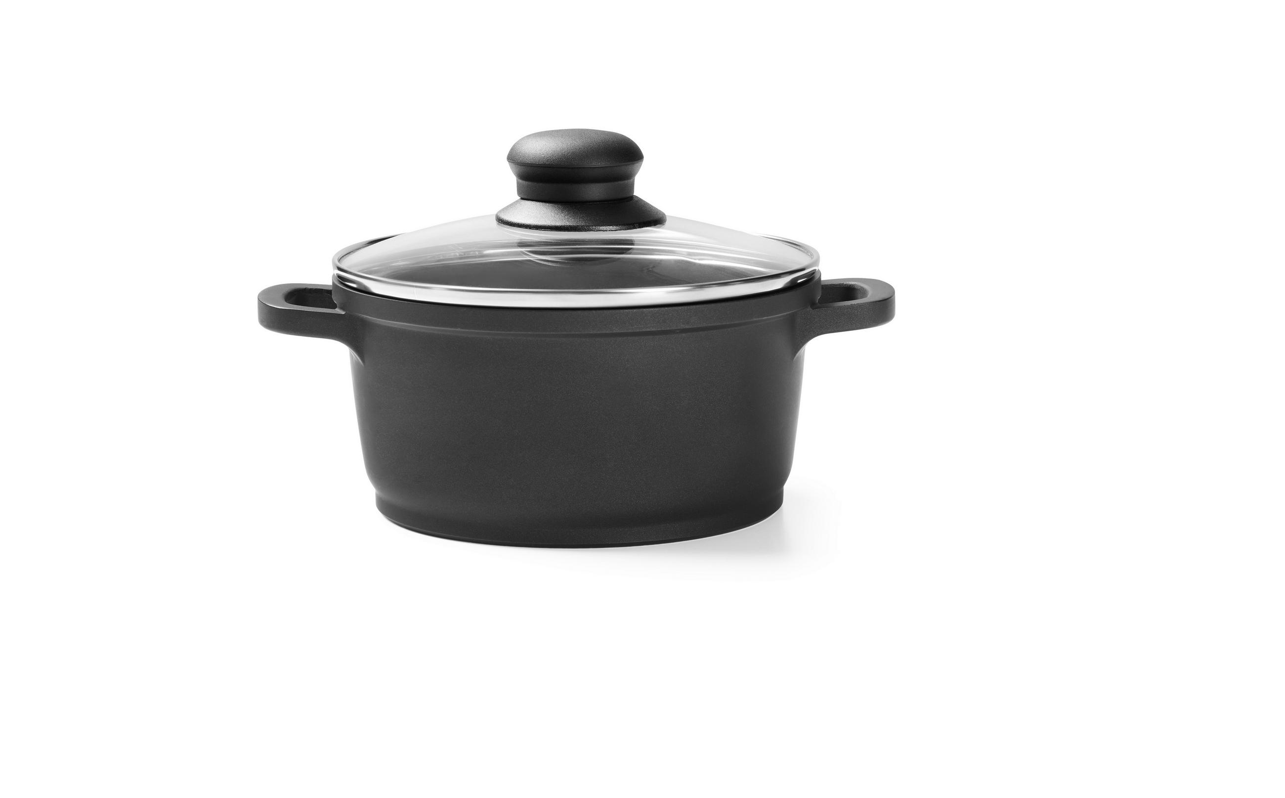KOCHTOPF Turin 1,05 L  - Klar/Edelstahlfarben, KONVENTIONELL, Glas/Kunststoff (16/8,5cm) - Homeware Profession.