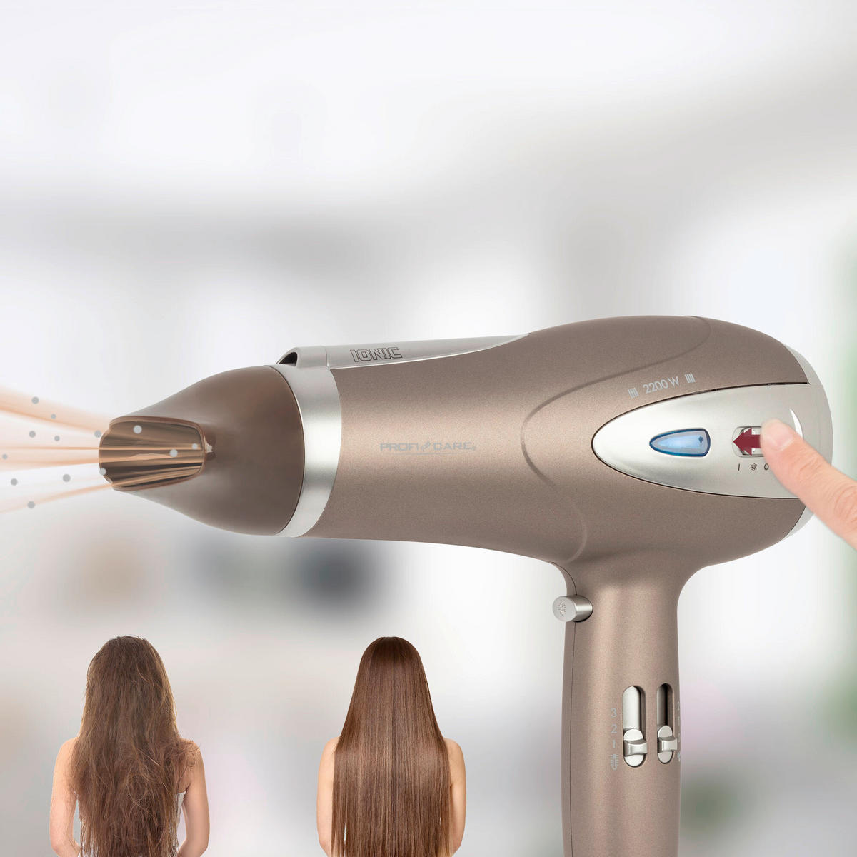 HAARTROCKNER  - Cappuccino, Basics, Kunststoff (22/27/9,5cm) - Bomann