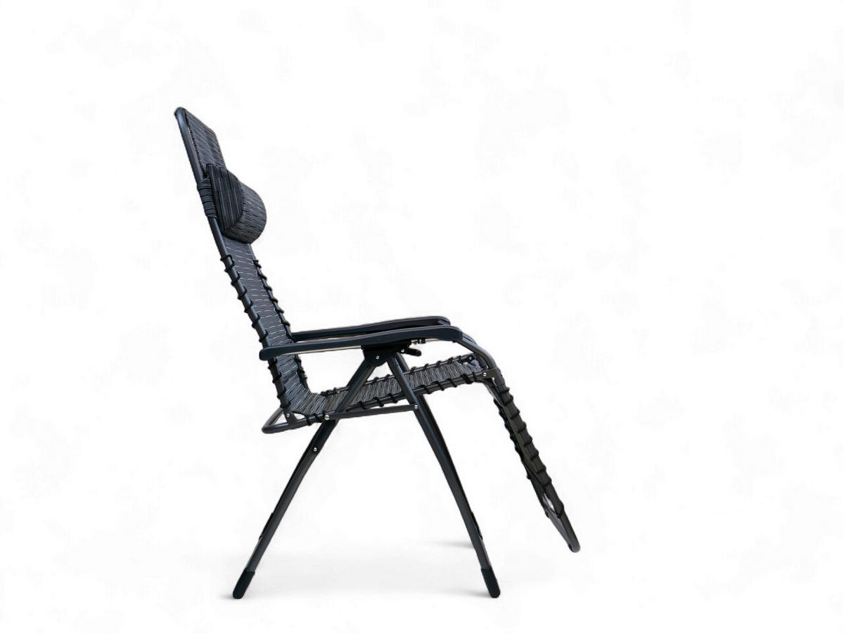 GARTEN-RELAXSESSEL 66/120/65 cm  - Anthrazit, Basics, Kunststoff/Textil (66/120/65cm)