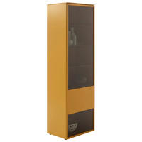 VITRINE in Currygelb  - Currygelb, Design, Glas/Holzwerkstoff (60/201/45cm) - Schöner Wohnen