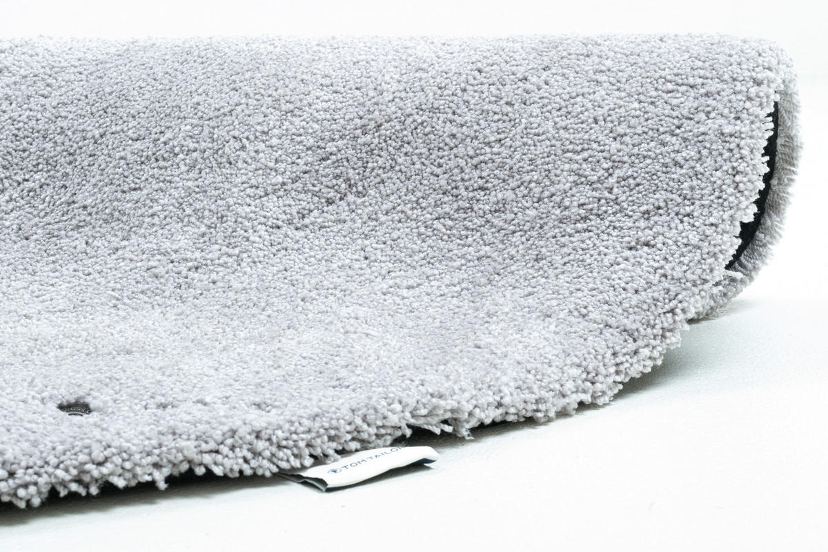 PREPROGA Z VISOKIM FLOROM Cozy   taftano  siva  - siva, Basics, tekstil (140/140cm) - Tom Tailor