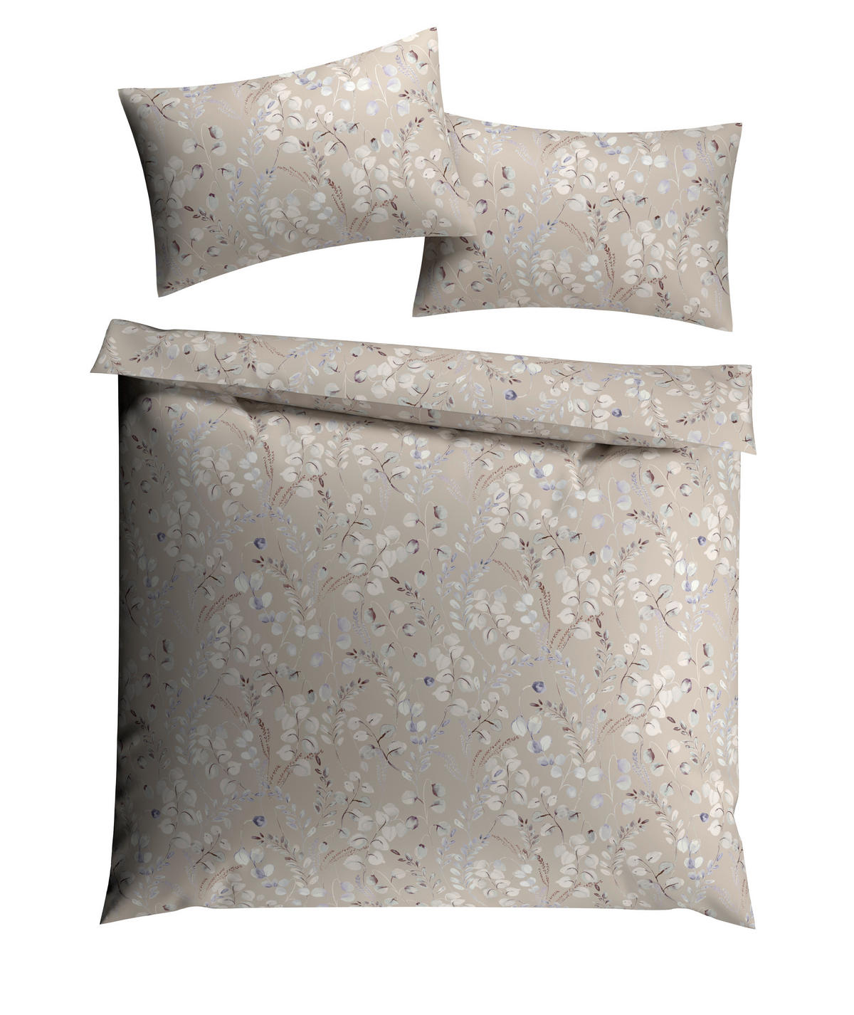 BETTWÄSCHESET Alessia 200/210 cm  65 cm/100 cm  - Taupe, Basics, Textil (200/210cm) - Ambiente