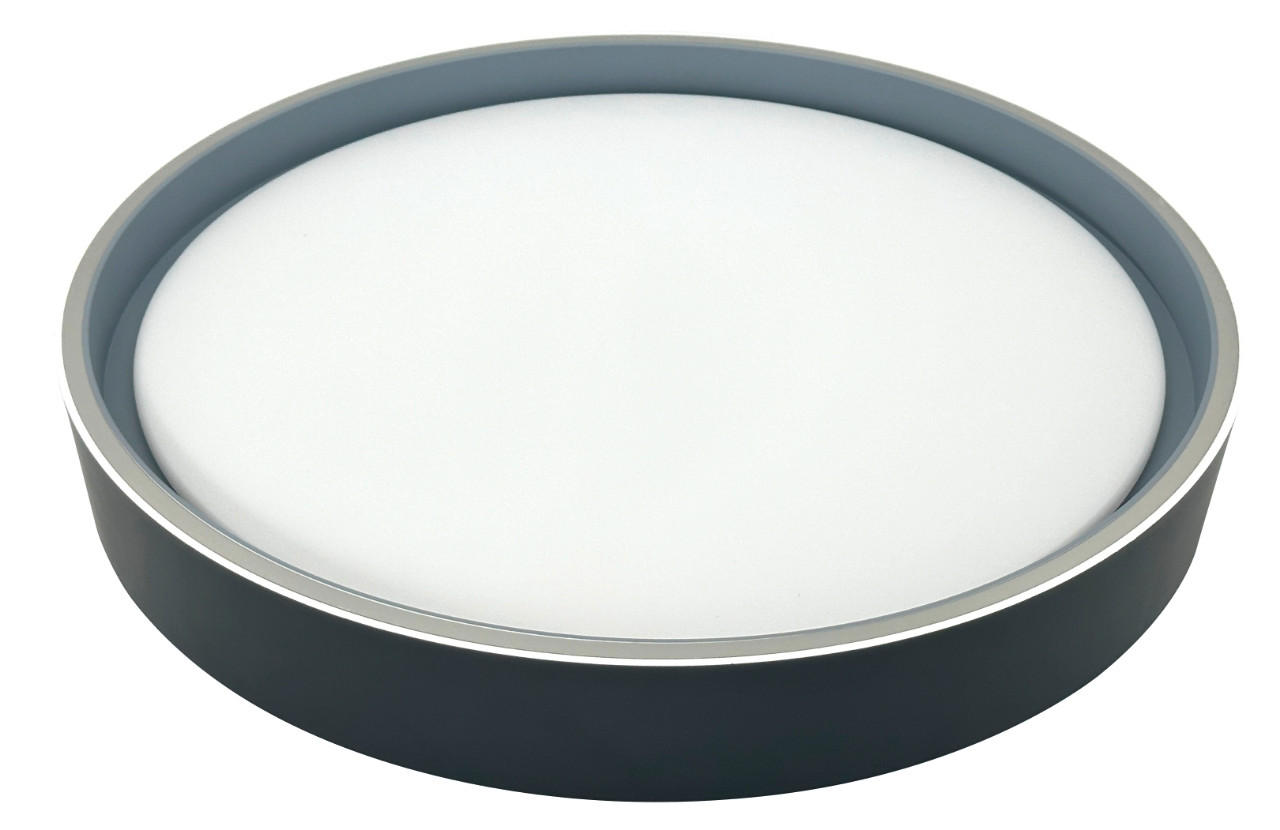 STROPNA LED-SVETILKA  LEAH /1440 lm/3000/4000/6500 K// - črna, Basics, umetna masa (40/8cm)