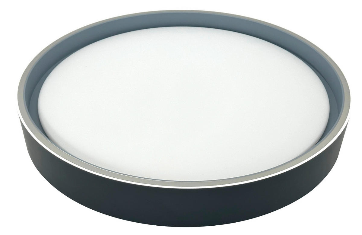 STROPNA LED-SVETILKA  LEAH /1440 lm/3000/4000/6500 K// - črna, Basics, umetna masa (40/8cm)