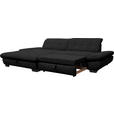 ECKSOFA  in Mikrofaser Anthrazit  198/290 cm  - Anthrazit/Schwarz, Design, Textil/Metall (198/290cm) - Xora