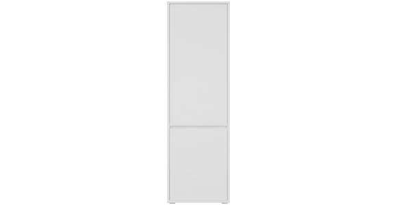 GARDEROBENSCHRANK 60/195/33,8 cm - Silberfarben/Weiß, KONVENTIONELL, Holzwerkstoff (60/195/33,8cm) - Xora