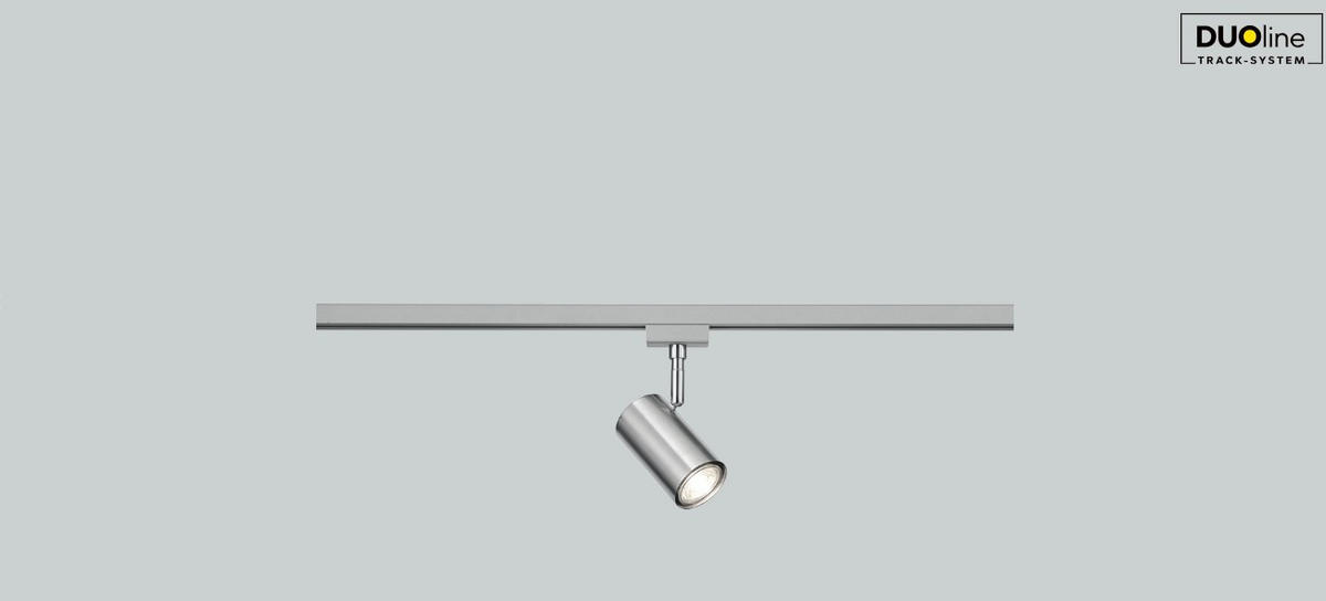 SCHIENENSYSTEM-STRAHLER - Nickelfarben, Basics, Metall (6/17cm) - Trio Leuchten