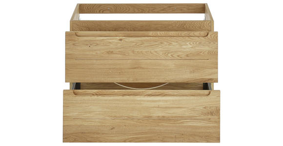 WASCHBECKENUNTERSCHRANK 80/54/46 cm  - Eichefarben, KONVENTIONELL, Holz/Holzwerkstoff (80/54/46cm) - Linea Natura