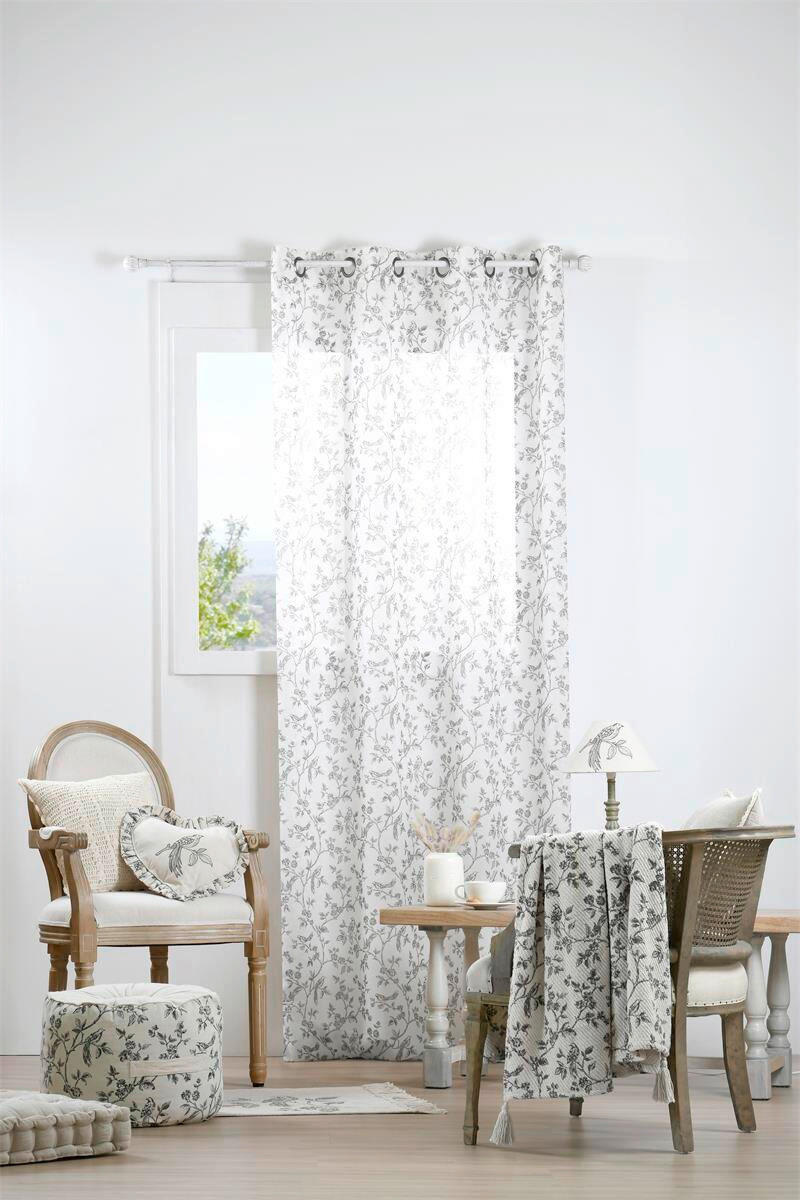 ZAVJESA ecru  140/260 cm  - ecru, Basics, tekstil (140/260cm)