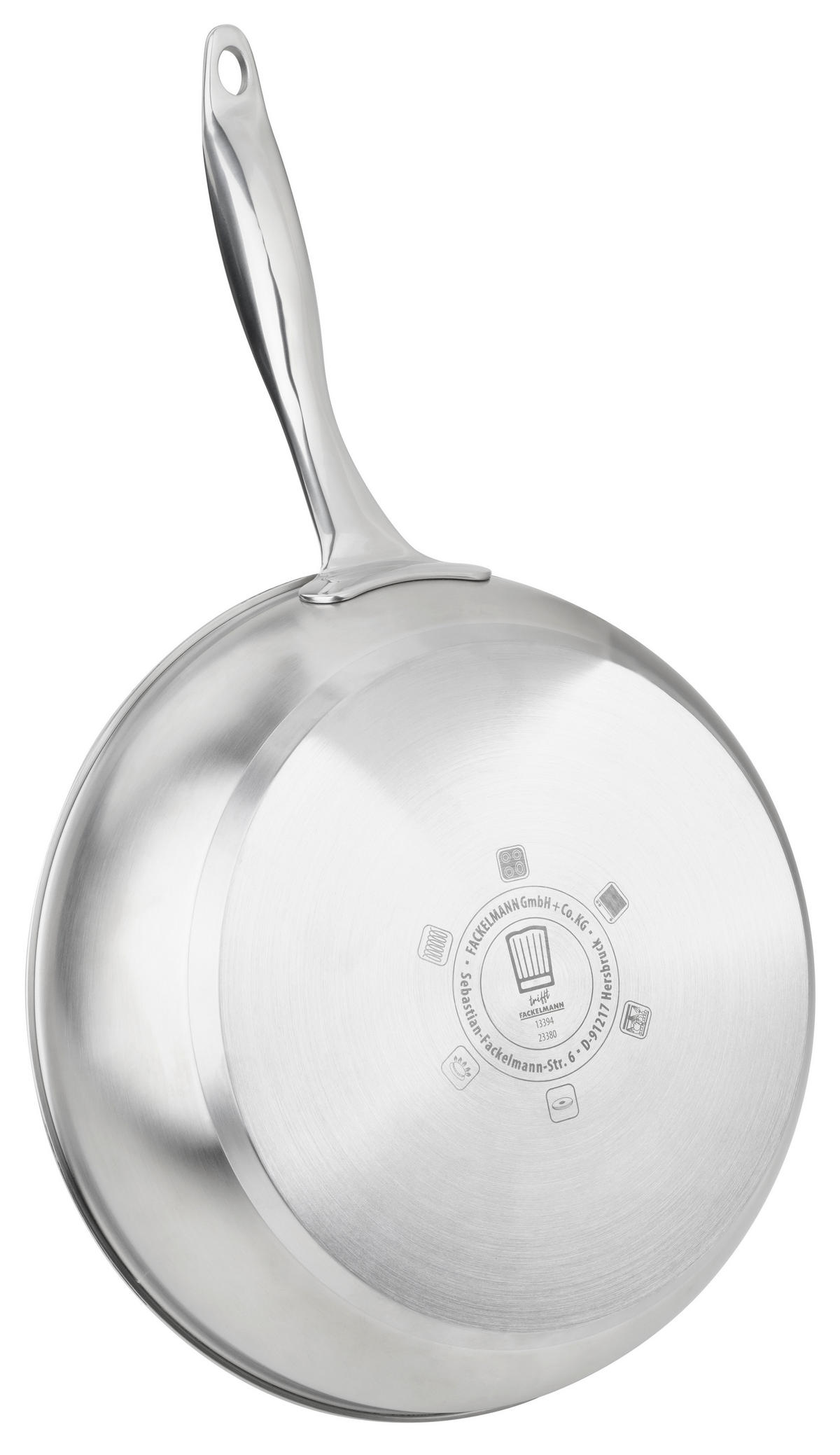 BRATPFANNE München 28 cm  - Silberfarben, Design, Metall (28cm) - Chefkoch+Fackelmann
