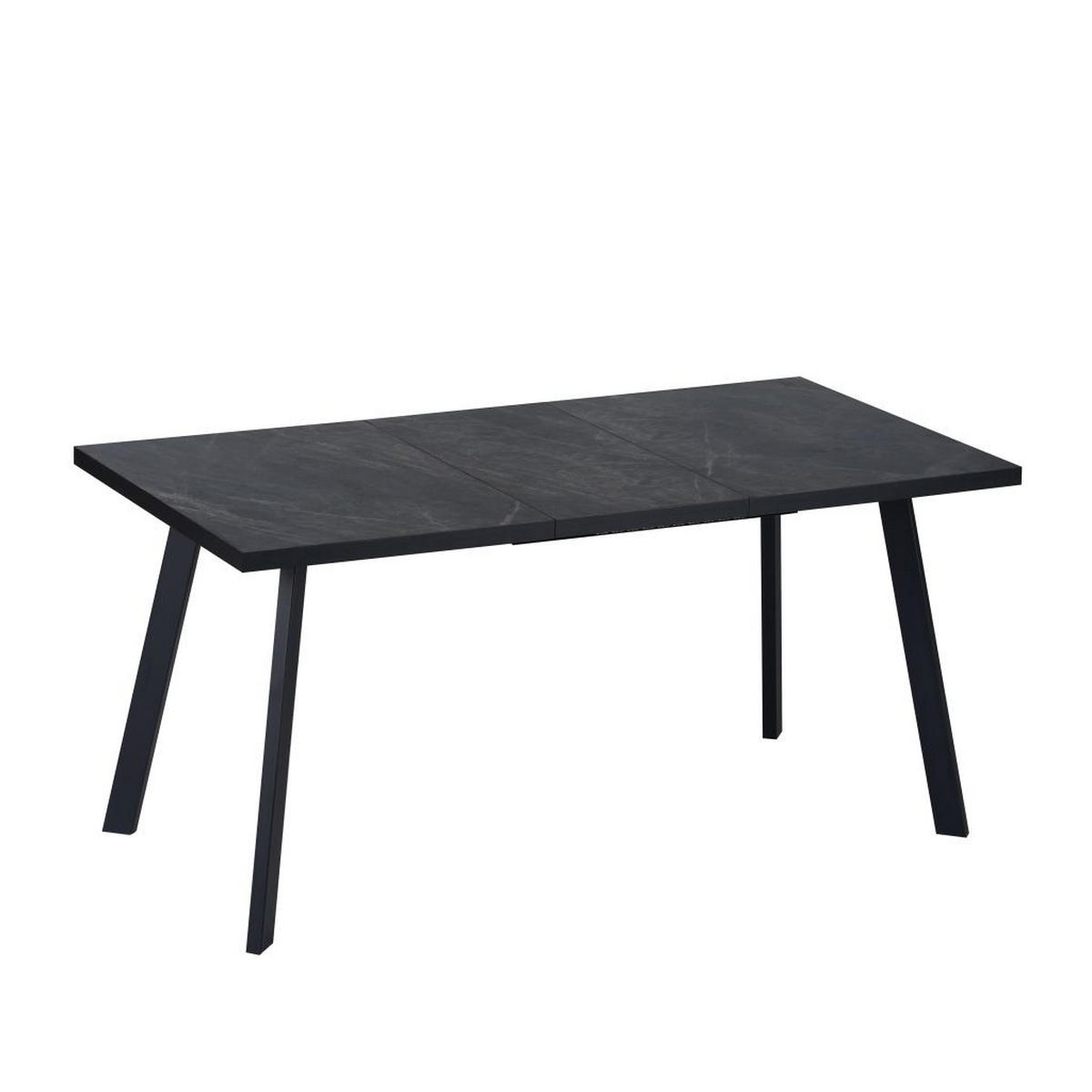 STOL ZA BLAGOVAONICU  siva, crna  metal, drvni materijal  - siva/crna, Moderno, drvni materijal/metal (120/160/80/76cm)