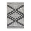 OUTDOORTEPPICH 80/150 cm Gemini Weiß, Schwarz  - Schwarz/Weiß, Design, Kunststoff (80/150cm) - Hanse Home